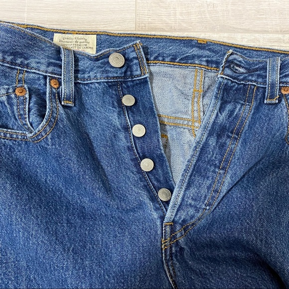 Levi’s 501 High Waisted Medium Wash Skinny Jeans 29 - Picture 9 of 11